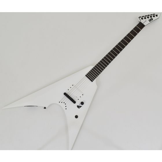 ESP LTD Arrow NT Arctic Metal Guitar Snow White Satin B-Stock 0446 sku number LARROWNTARMSWS.B 0446