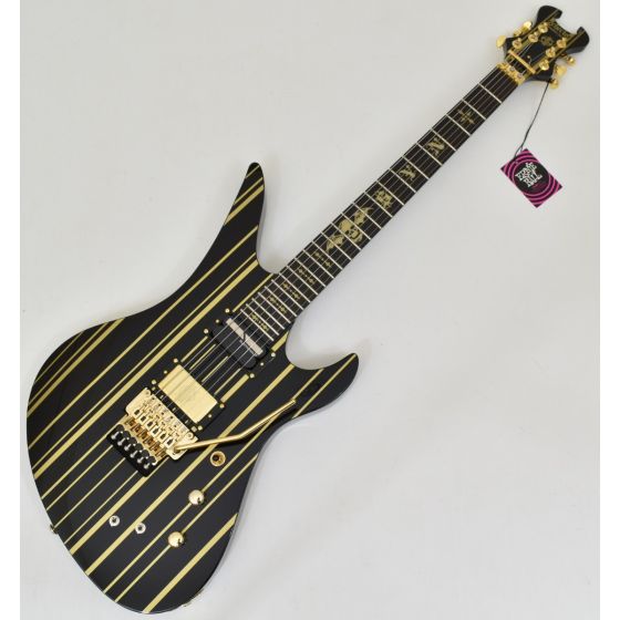Schecter Synyster Custom-S Guitar Gloss Black Gold B-Stock 2146 sku number SCHECTER1742.B 2146