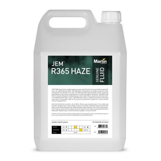 Martin JEM R365 Haze Fluid 4x 5L sku number 97120418