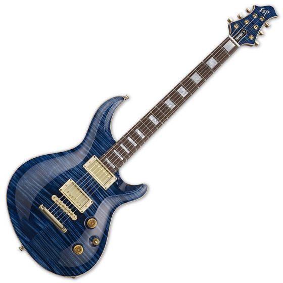 ESP Mystique CTM Original Series Electric Guitar in Marine Blue Finish sku number EMYSTCTMMARBL