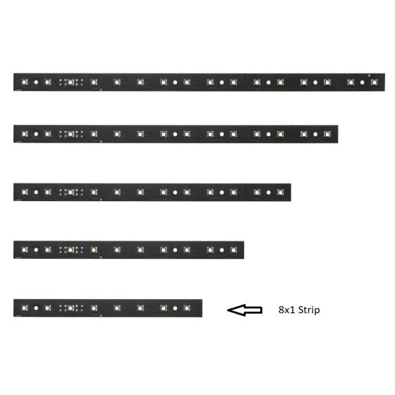 Martin VC-Strip 25 Creative 8x1 LED Video Strip 12 Pack sku number 90357320HU