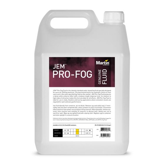 Martin JEM Pro Fog Fluid 4x 5L sku number 97120922