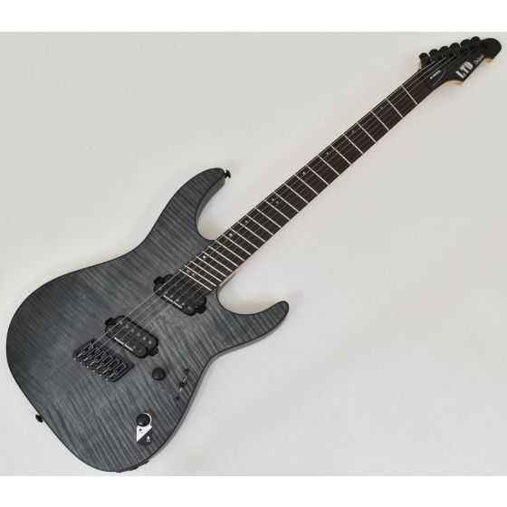 ESP LTD M-1000 Multi-Scale Guitar See Thru Black Satin B-Stock 2059 sku number LM1000MSFMSTBLKS.B 2059