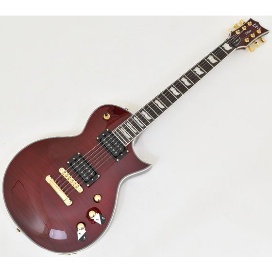 ESP LTD EC-1000T CTM Guitar in See Thru Black Cherry B-Stock 1447 sku number LEC1000TCTMFMSTBC.B 1447