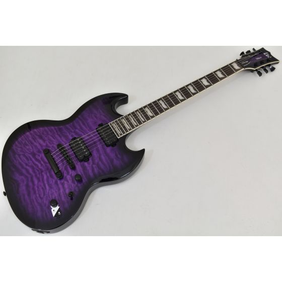 ESP LTD Viper-1000 Guitar Purple Sunburst B-Stock sku number LVIPER1000QMSTPSB.B 1279