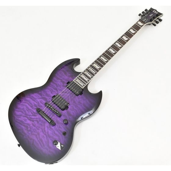 ESP LTD Viper-1000 Electric Guitar See-Thru Purple Sunburst B-Stock 1284 sku number LVIPER1000QMSTPSB.B 1284