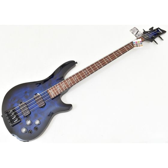 Schecter Omen Elite-4 Bass See Thru Blue Burst B-stock 1188 sku number SCHECTER2622.B1188