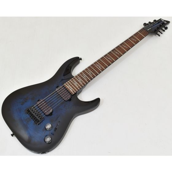 Schecter Omen Elite-7 Guitar See-Thru Blue Burst B-Stock 4099 sku number SCHECTER2458.B4099