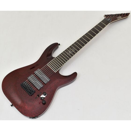 ESP LTD SC-608B Stephen Carpenter Baritone Red Sparkle B-Stock 1323 sku number LSC608BRSP.B1323