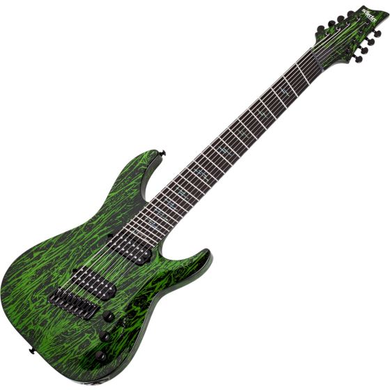 Schecter C-8 Multiscale Silver Mountain Guitar Toxic Venom sku number SCHECTER1473