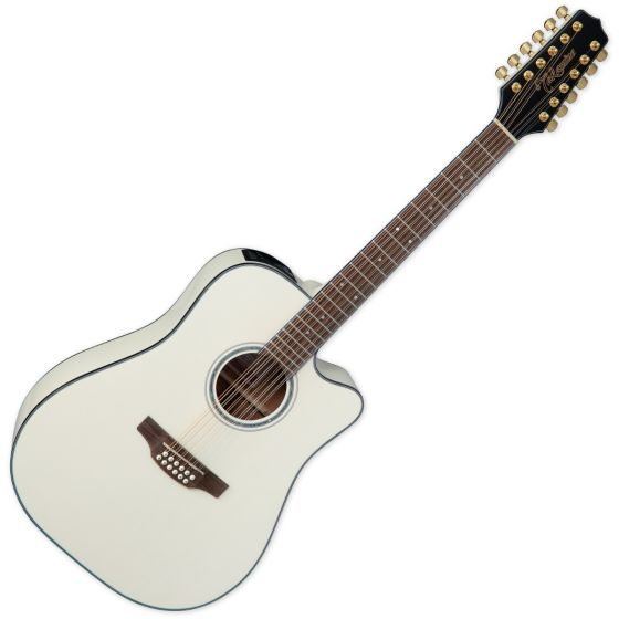Takamine GD35CE-12 String Acoustic Electric Guitar Pearl White sku number TAKGD35CE12PW