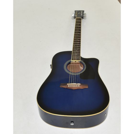 Ibanez PF15ECEWC-TBS PF Series Acoustic Guitar-Transparent Blue Sunburst High Gloss Finish 2156 sku number PF15ECEWCTBS.B 2156a