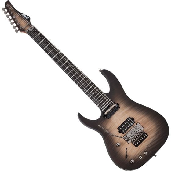 Schecter Banshee Mach-7 FR-S Lefty Guitar Fallout Burst sku number SCHECTER1419