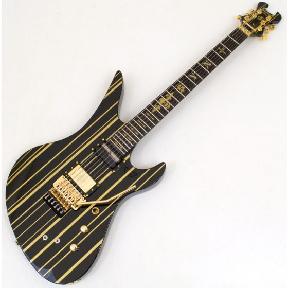 Schecter Synyster Custom-S Guitar Gloss Black Gold B-Stock 0530 sku number SCHECTER1742-B0530