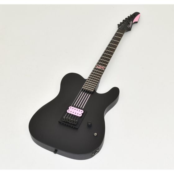 Schecter Machine Gun Kelly PT Guitar Satin Blk with hot pink lines B-Stock 0419 sku number SCHECTER87.B0419