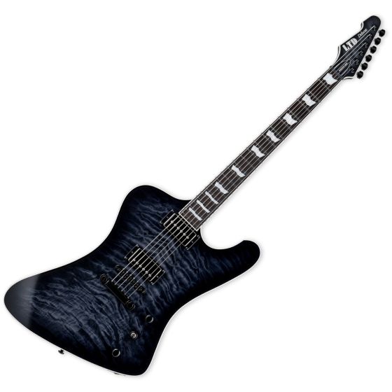 ESP LTD PHOENIX-1000 QM Guitar See Thru Black Burst sku number LPHX1000QMSTBLKSB