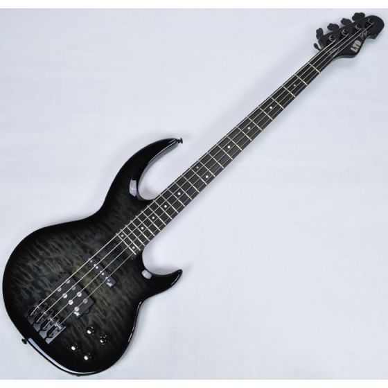 ESP LTD BB-1004QM Bunny Brunel Electric Bass in See Thru Black B-Stock sku number LBB1004QMSTBLK