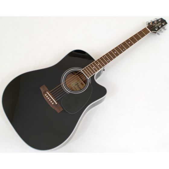 Takamine EF341SC Acoustic Guitar in Black B Stock 0465 sku number JTAKEF341SC-B0465