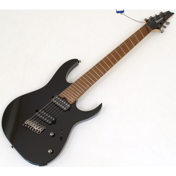 Ibanez RGMS7 BK Multi Scale 7 String Black Guitar B-Stock sku number RGMS7BK-B