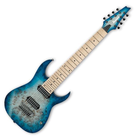 Ibanez RG Prestige RG852MPB 8 String Electric Guitar in Ghost Fleet Blue Burst sku number RG852MPBGFB