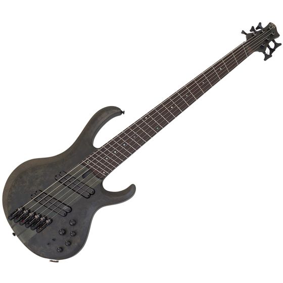 Ibanez BTB806 Multi-Scale 6 String Bass Transparent Gray Flat B-Stock sku number BTB806MSTGF-B5169