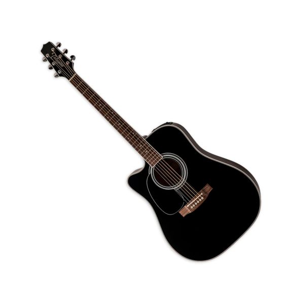 Takamine EF341SC Acoustic Lefty Guitar Gloss Black sku number JTAKEF341SCLH