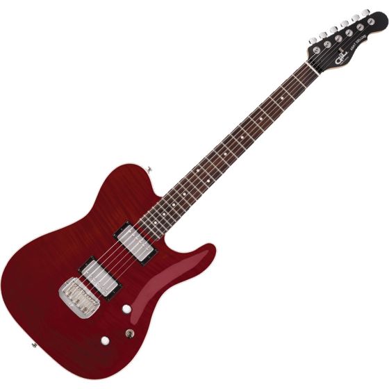 G&L Tribute ASAT Deluxe Carved Top Electric Guitar Trans Red sku number TI-ASTD-C38R42R0