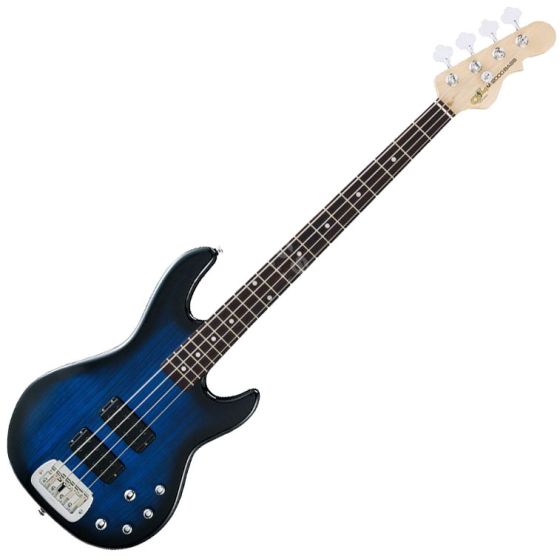 G&L Tribute M-2000 Bass Guitar in Blueburst Finish sku number TI-M20-BLB-RW