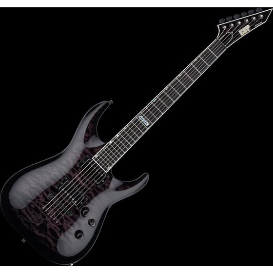 ESP USA Horizon-II Electric Guitar in See Thru Black Sunburst EMG sku number EUSHORIISTBLKSBE