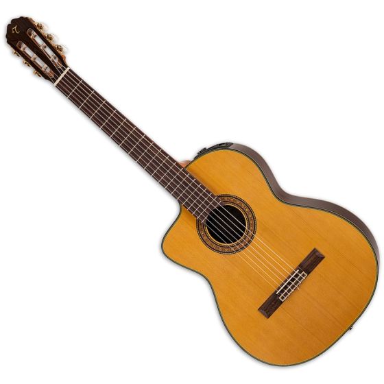 Takamine TC132SC Left Handed Classical Acoustic Electric Guitar in Natural Gloss Finish sku number TAKTC132SCLH