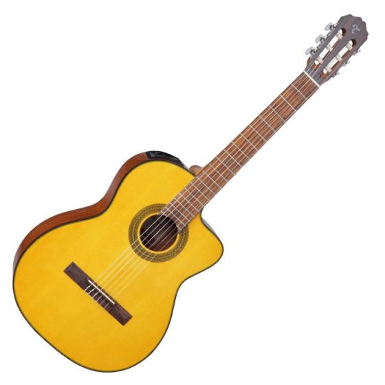 Takamine GC1CE-NAT G-Series Classical Acoustic Electric Guitar in Natural Finish sku number TAKGC1CENAT