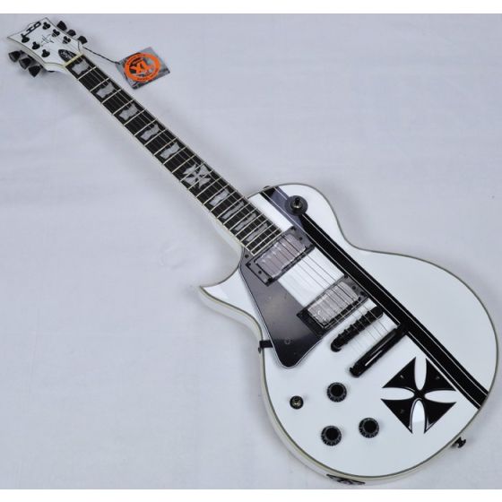 ESP LTD Iron Cross James Hetfield Left Hand Electric Guitar in Snow sku number LIRONCROSSSWLH