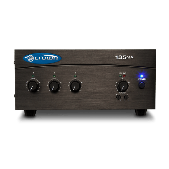 Crown Audio 135MA Three Input 35W Mixer-Amplifier sku number G135MA