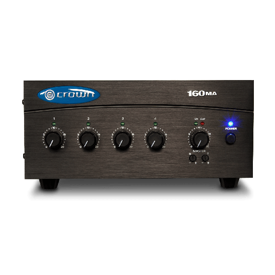 Crown Audio 160MA Four Input 60W Mixer-Amplifier sku number G160MA