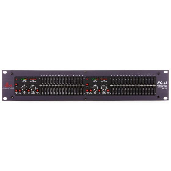 dbx iEQ15 Dual 15-Band Graphic EQ with Type V NR and AFS sku number DBXIEQ15