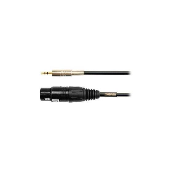 Mogami Gold XLRF Mini Cable 18 in. sku number GOLD-XLRF-MINI-018