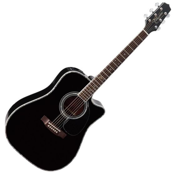 Takamine Signature Series SW341SC Steve Wariner Acoustic Guitar in Gloss Black Finish sku number TAKSW341SC