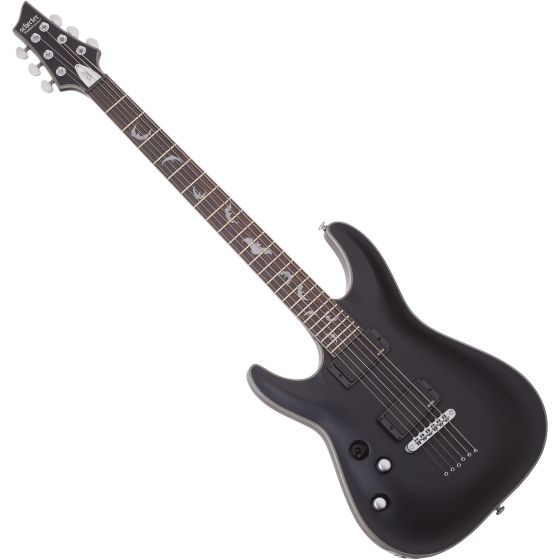 Schecter Damien Platinum-6 Left-Handed Electric Guitar Satin Black sku number SCHECTER1182