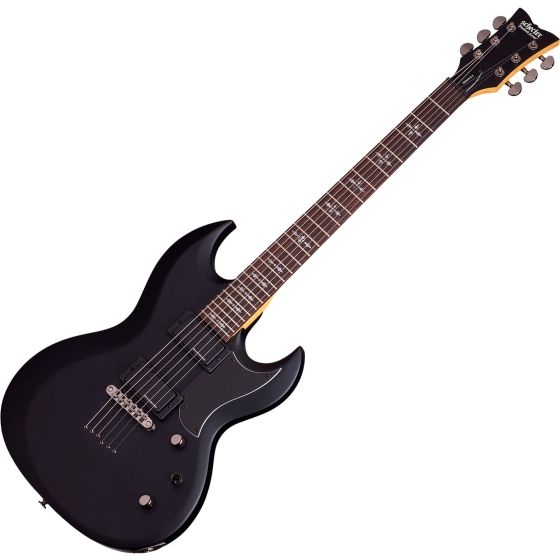 Schecter Demon S-II Electric Guitar in Satin Black Finish sku number SCHECTER3210