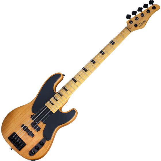 Schecter Model-T Session-5 Electric Bass Aged Natural Satin sku number SCHECTER2847
