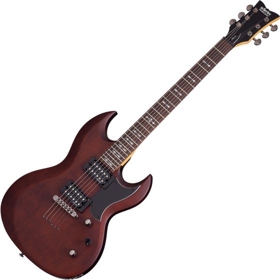 Schecter S-II Omen Electric Guitar in Walnut Satin Finish sku number SCHECTER2058