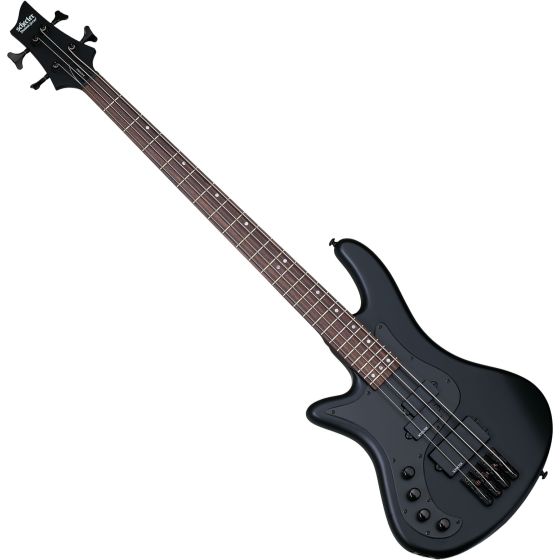 Schecter Stiletto Stealth-4 Left-Handed Electric Bass Satin Black sku number SCHECTER2526