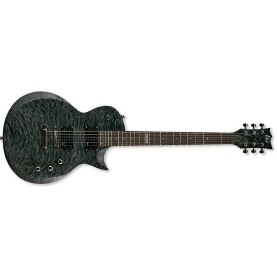 ESP LTD EC-100QM Quilt Maple See-Thru Black Guitar sku number LEC100QMSTBLK