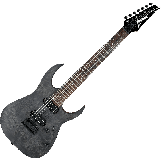 Ibanez RG Standard RG7421PB 7 String Electric Guitar in Transparent Gray Flat sku number RG7421PBTGF