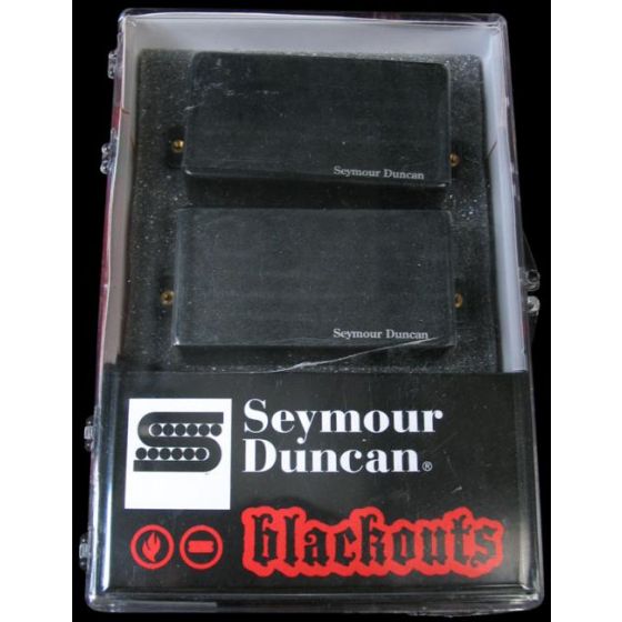 Seymour Duncan AHB-1S Original Blackouts Neck/Bridge Pickup Set Black Chrome Cover sku number 11106-32-BChr