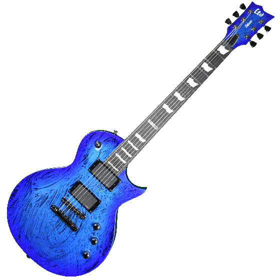 ESP LTD Deluxe EC-1000 Electric Guitar in Swirl Blue Finish sku number LXEC1000SWB