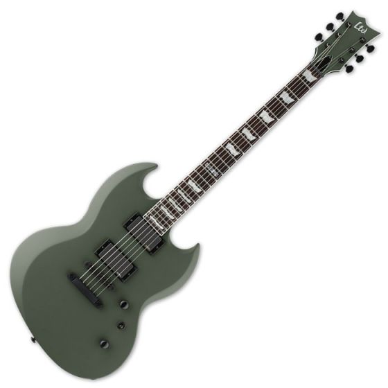 ESP LTD VIPER-401 MGS Guitar in Military Green Satin Finish sku number LVIPER401MGS