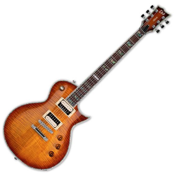 ESP LTD Deluxe EC-1000FM Duncan Amber Sunburst Guitar sku number LEC1000ASB