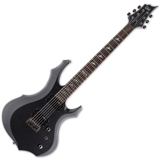 ESP LTD F-200B Baritone Electric Guitar in Charcoal Metallic B-Stock sku number LF200BCHM.B