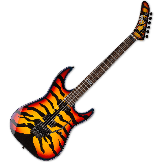 ESP LTD GL-200SBT George Lynch Electric Guitar in Sunburst Tiger sku number LGL200SBT